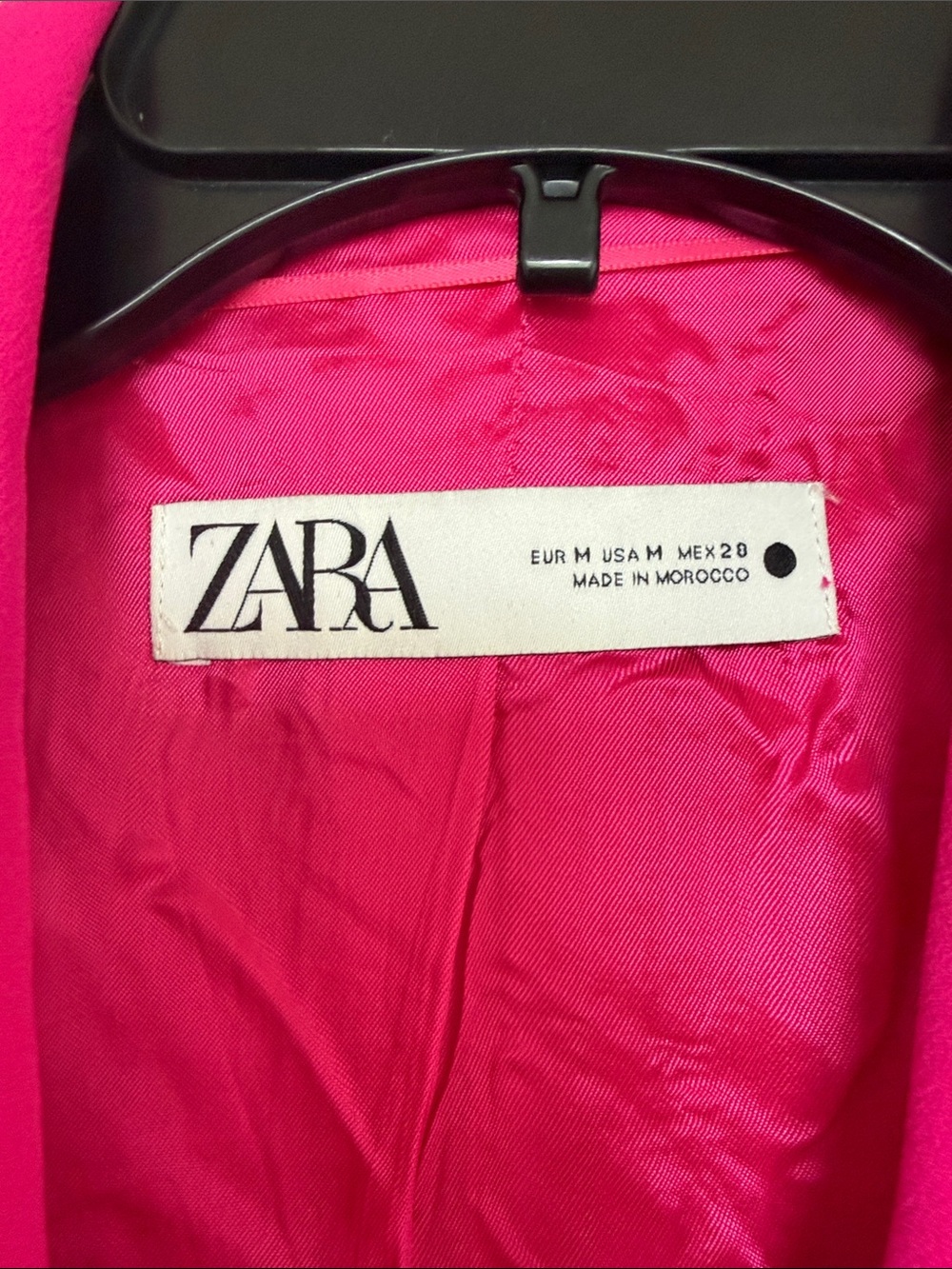 Zara Hot Pink Single-Button Blazer - Picture 3 of 11